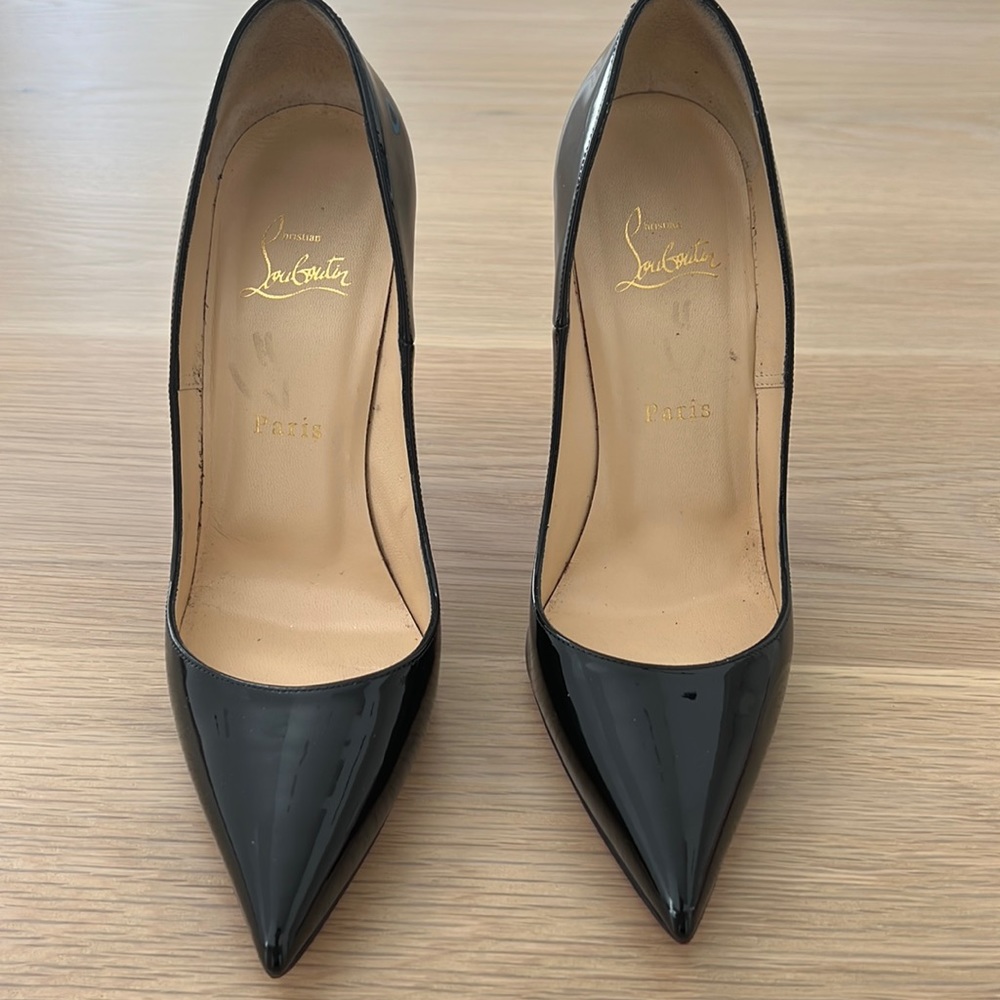 Christian Louboutin So Kate black patent 120mm